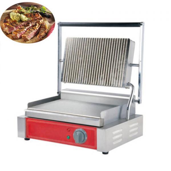 Single Electric Contact Grill-Upper Grooved&Under Flat (BFK-815A)